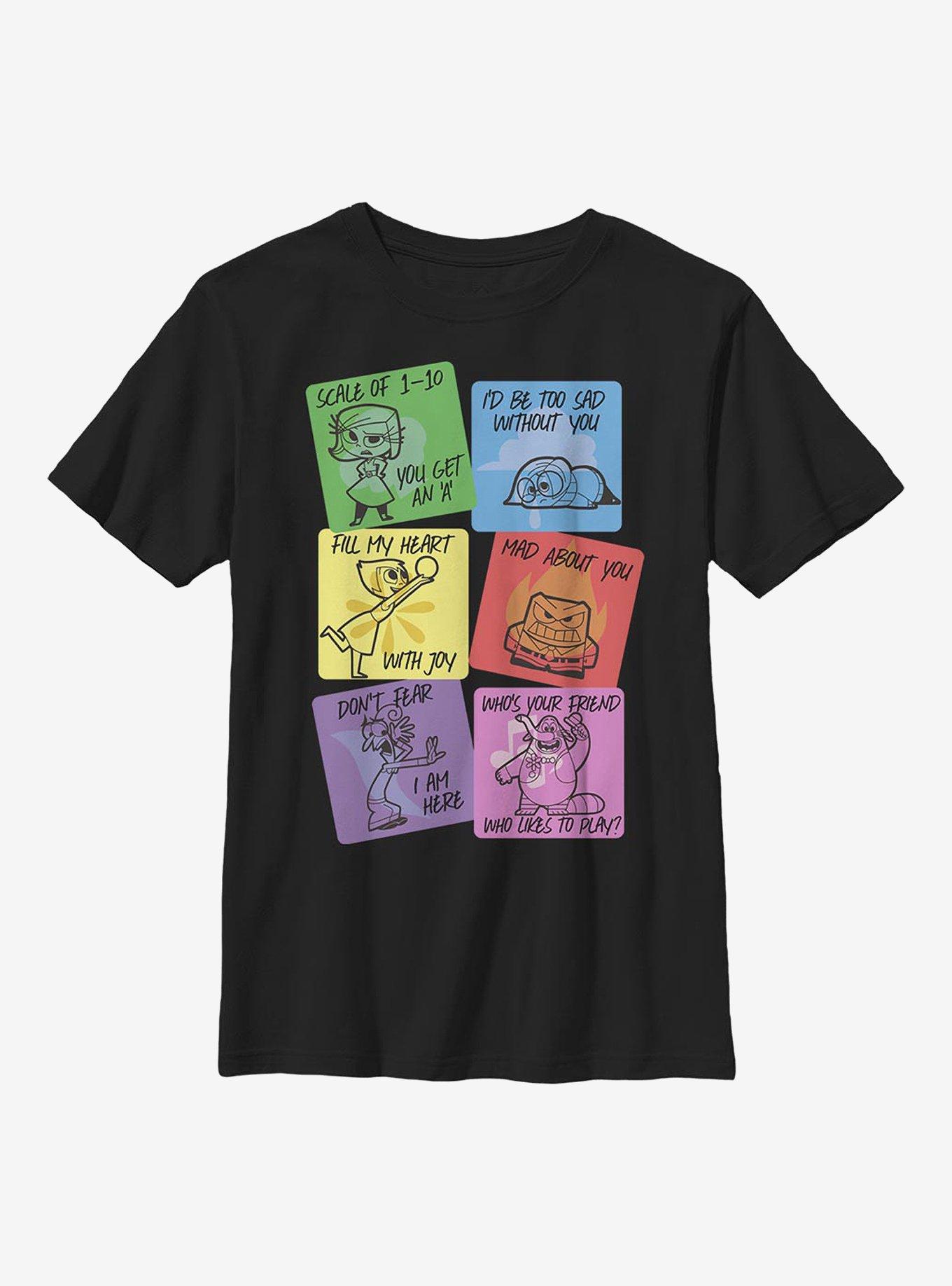 Disney Pixar Inside Out Vday Cards Youth T-Shirt, , hi-res