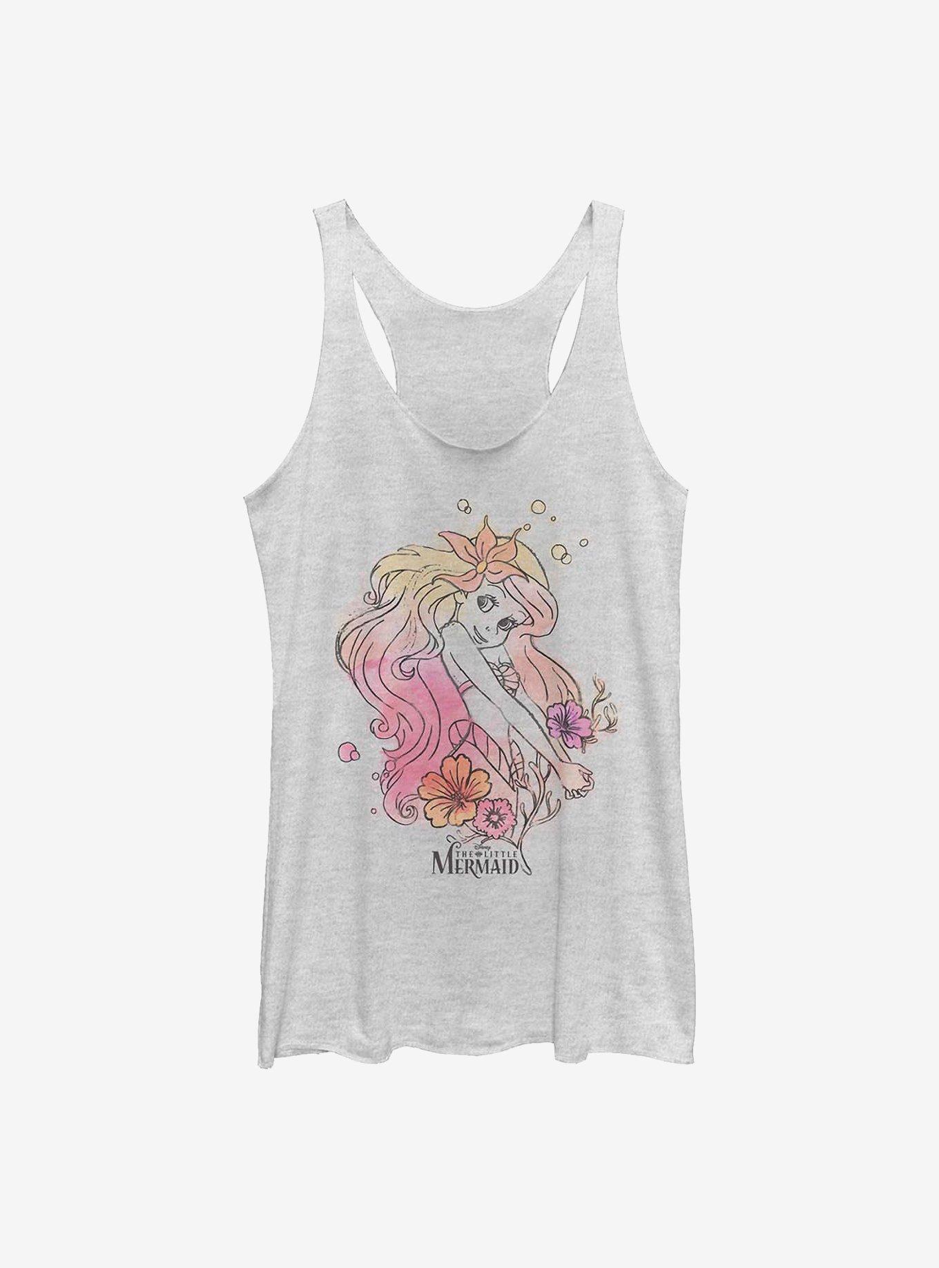 Disney The Little Mermaid Ariel Dream Watercolor Womens Tank Top, , hi-res
