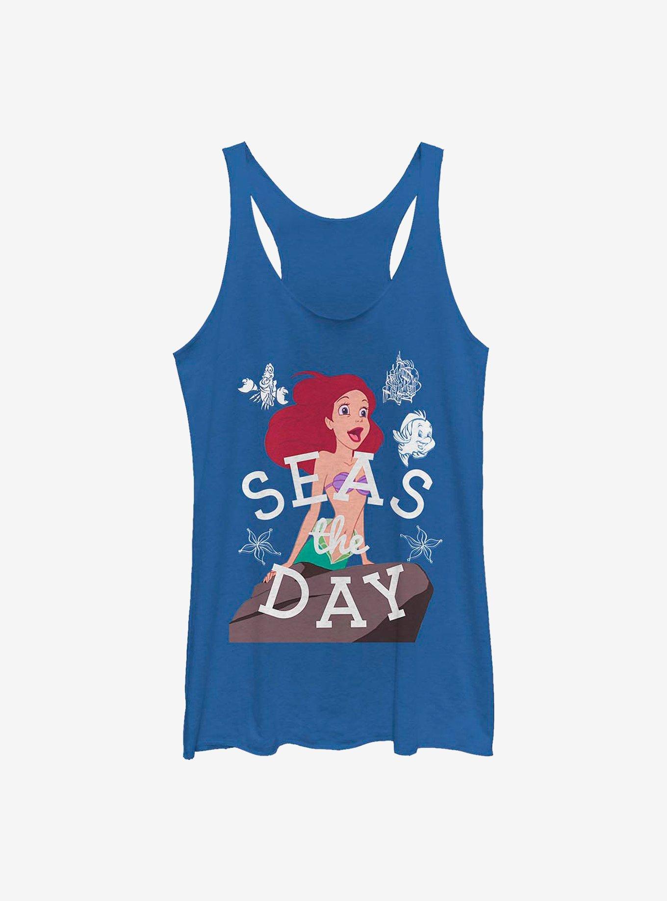 Disney The Little Mermaid Seas The Day Simple Womens Tank Top, , hi-res