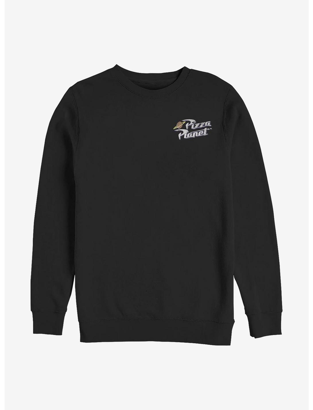 Disney Pixar Toy Story Vintage Pizza Logo Sweatshirt, BLACK, hi-res