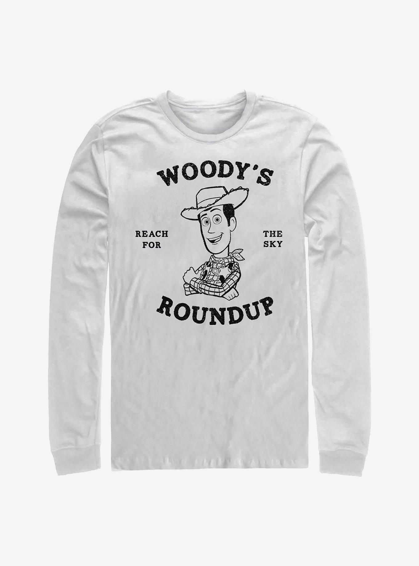 Disney Pixar Toy Story 4 Woody's Roundup Long-Sleeve T-Shirt, WHITE, hi-res