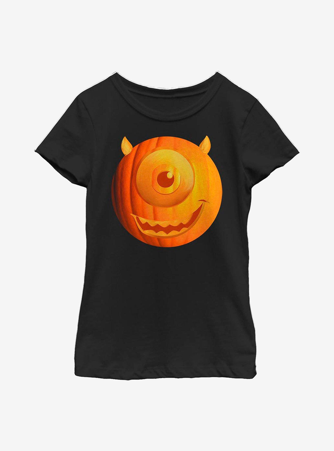 Disney Pixar Monsters University Pumpkin Mike Youth Girls T-Shirt ...