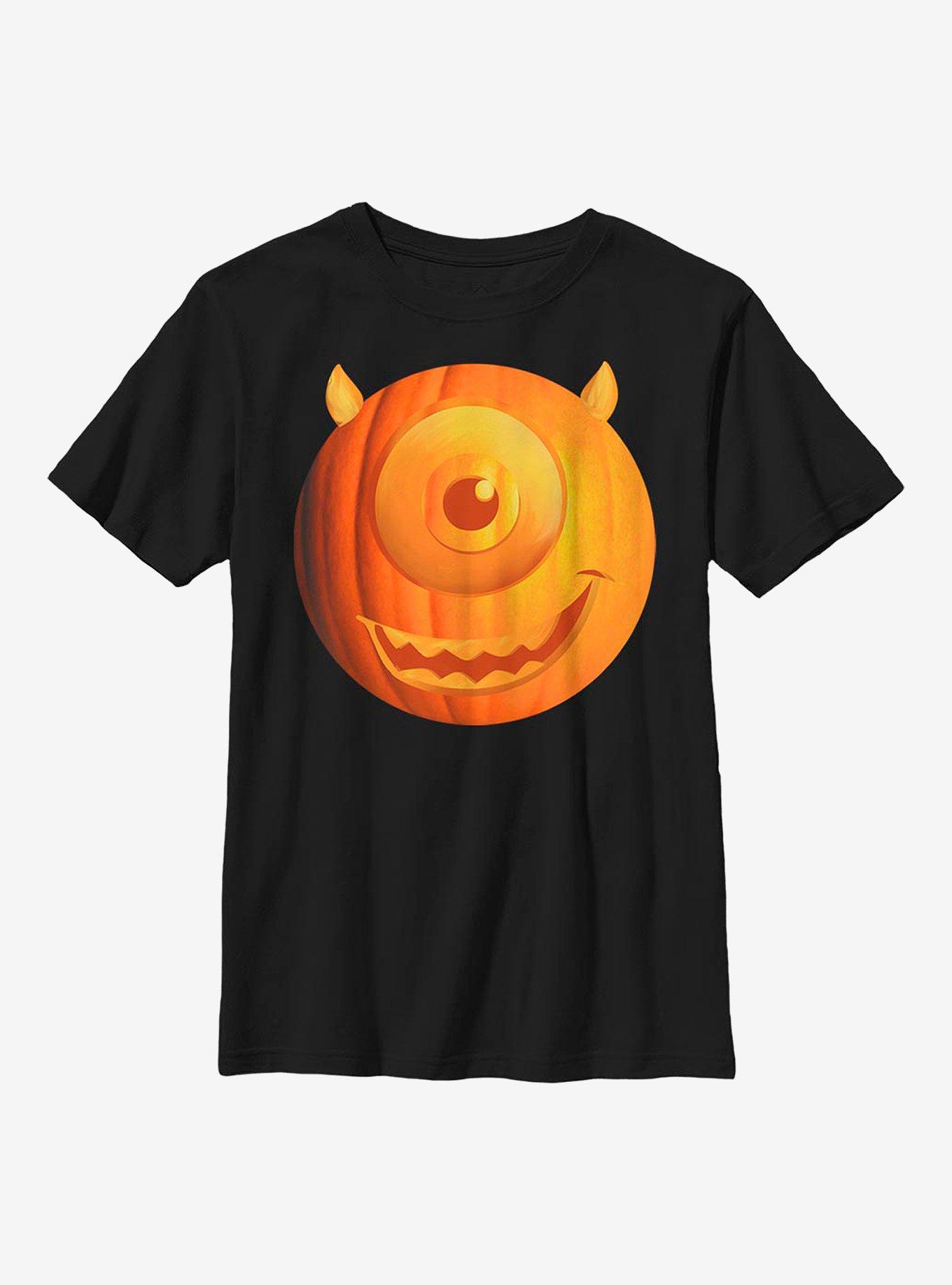Disney Pixar Monsters University Pumpkin Mike Youth T-Shirt, BLACK, hi-res