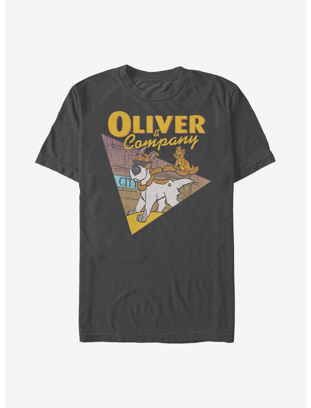 Disney Oliver And Company Oliver And Dodger T-Shirt, CHARCOAL, hi-res
