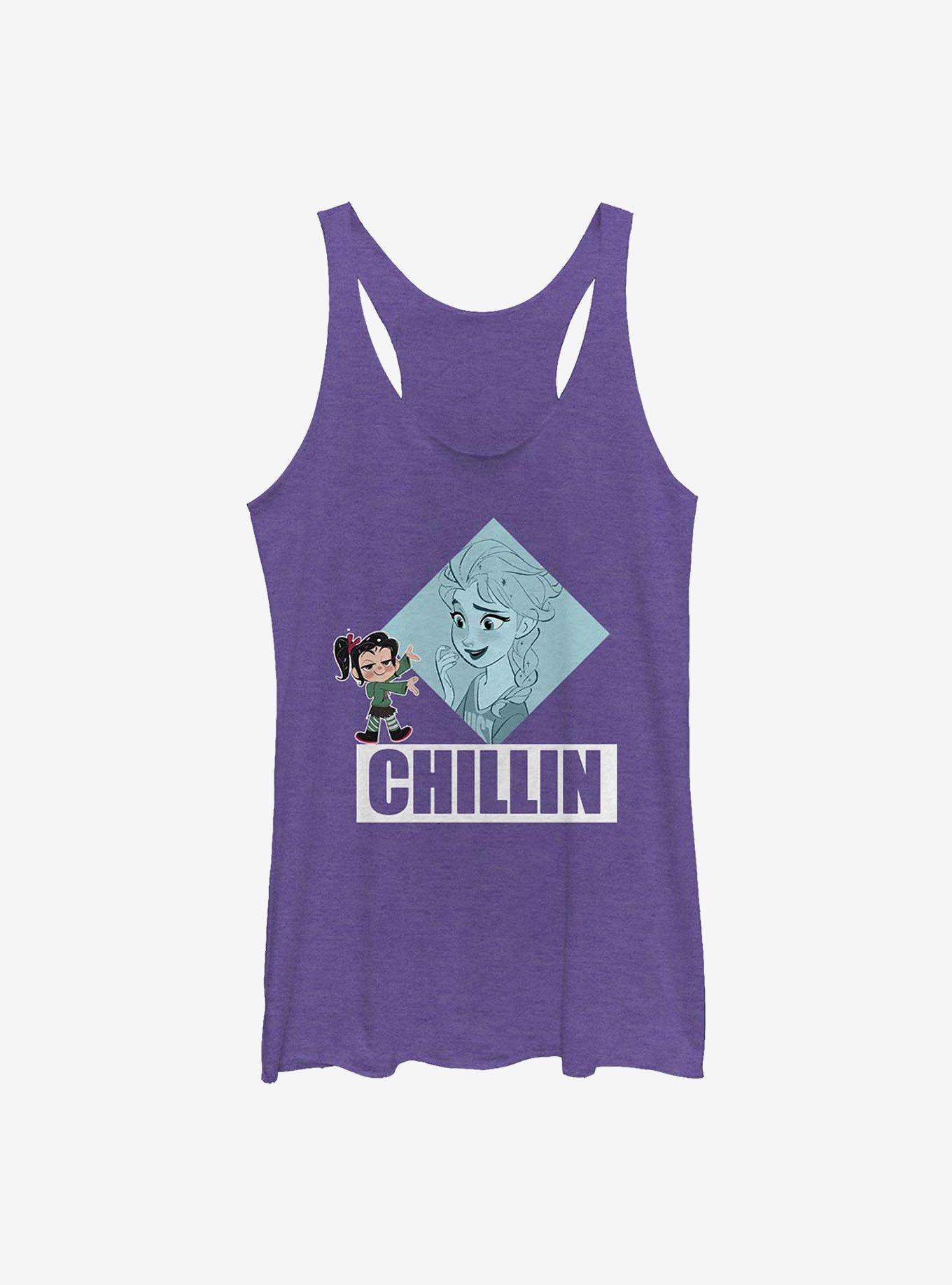 Disney Ralph Breaks The Internet Vanellope Elsa Chillin' Womens Tank Top, , hi-res