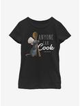 Disney Pixar Ratatouille Fresh Cook Youth Girls T-Shirt, BLACK, hi-res