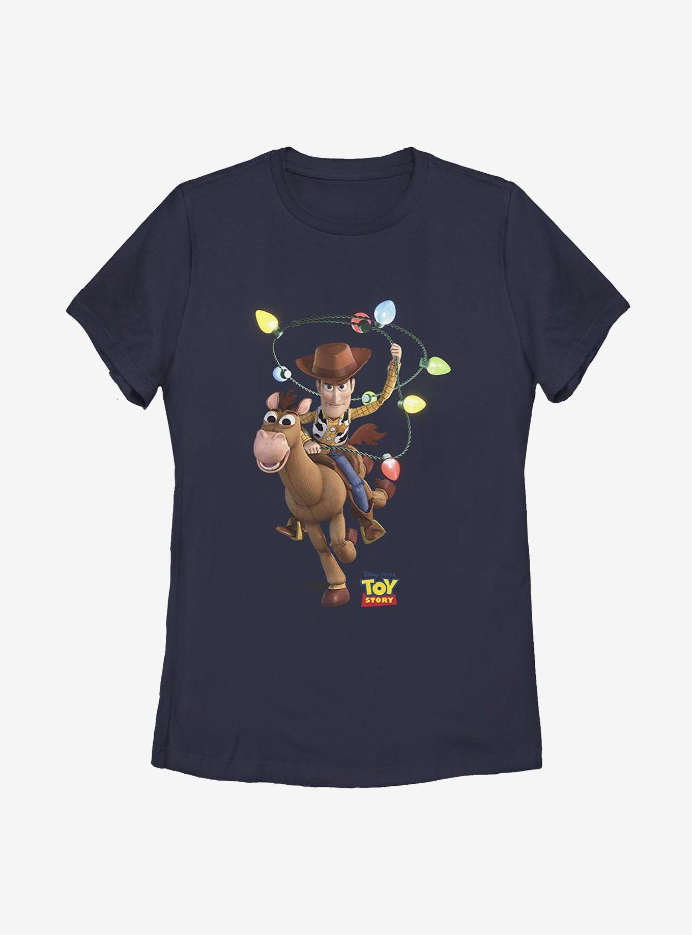 Disney Pixar Toy Story Holiday Lasso Womens T-Shirt, NAVY, hi-res