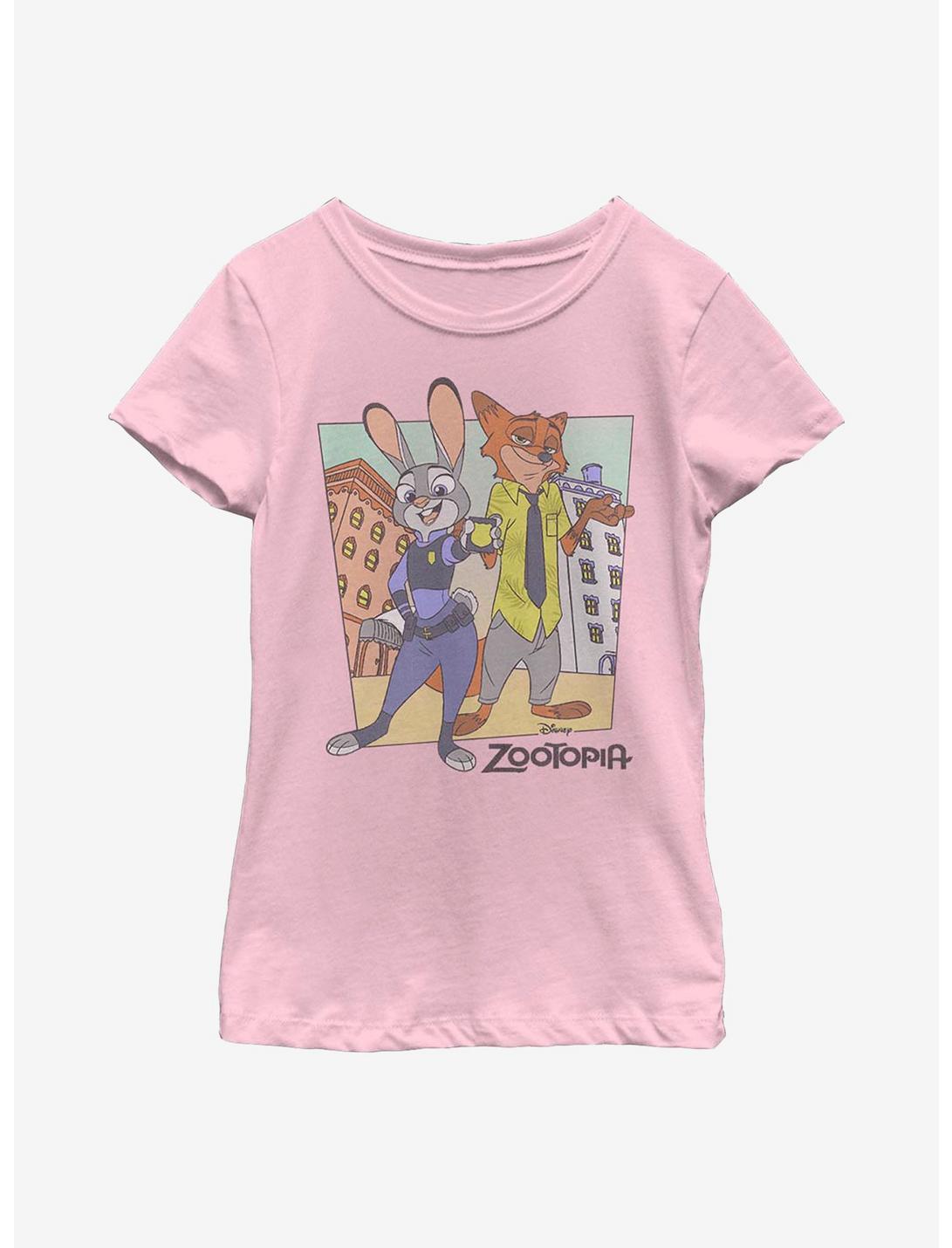 Disney Zootopia Wilde And Hopps Youth Girls T-Shirt, PINK, hi-res