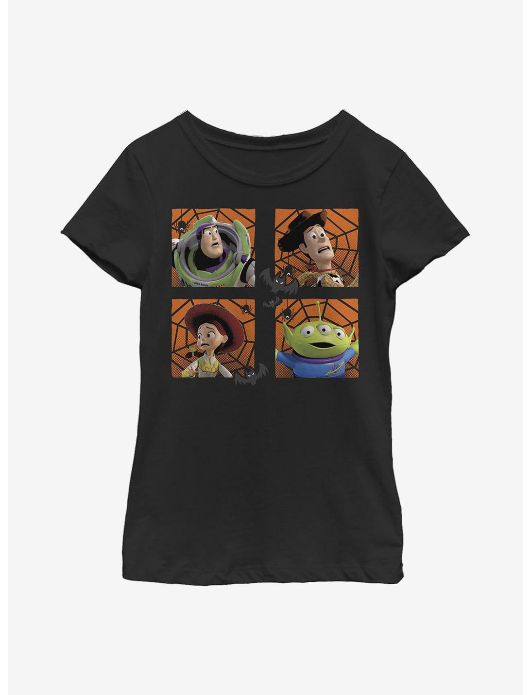 Disney Pixar Toy Story Halloween Four Square Youth Girls T-Shirt, BLACK, hi-res