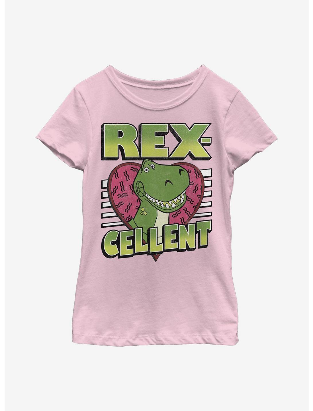 Disney Pixar Toy Story Rexcellent Heart Youth Girls T-Shirt, PINK, hi-res