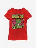 Disney Pixar Toy Story Rexcellent Heart Youth Girls T-Shirt, RED, hi-res