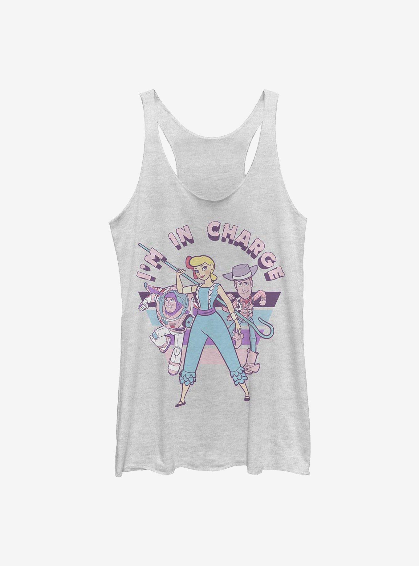 Disney Pixar Toy Story 4 I'm In Charge Bo Womens Tank Top, WHITE HTR, hi-res