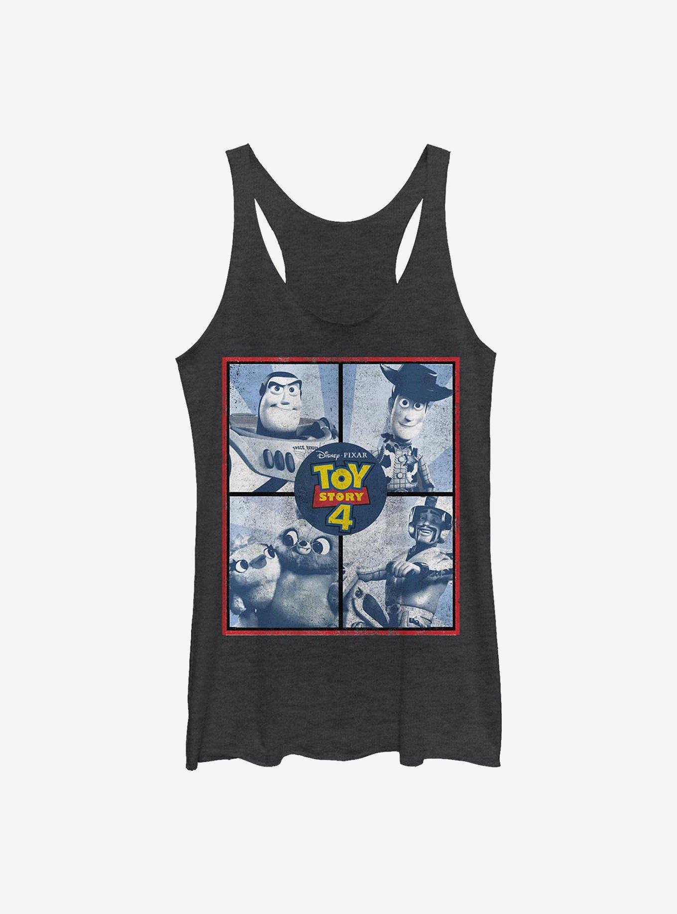Disney Pixar Toy Story 4 Hard Toys Womens Tank Top, BLK HTR, hi-res