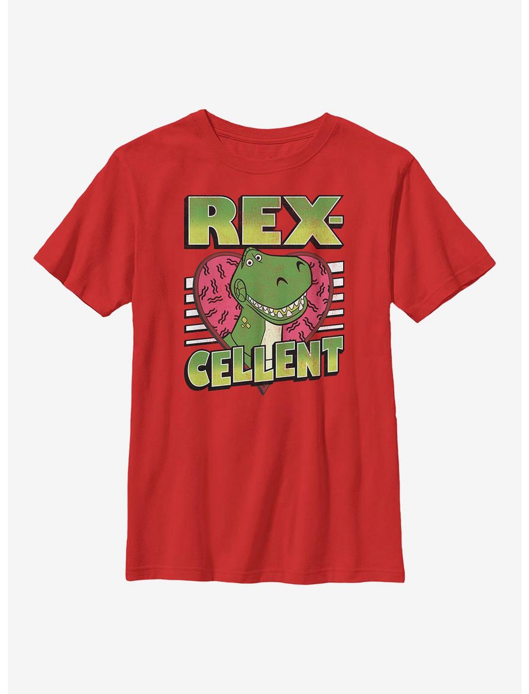 Disney Pixar Toy Story Rexcellent Heart Youth T-Shirt, RED, hi-res