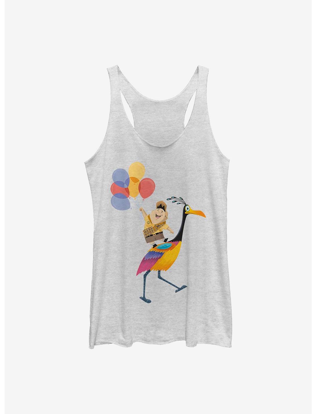 Disney Pixar Up Kevin's Feathers Womens Tank Top, WHITE HTR, hi-res