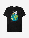 Disney Pixar WALL-E World Peace T-Shirt, BLACK, hi-res