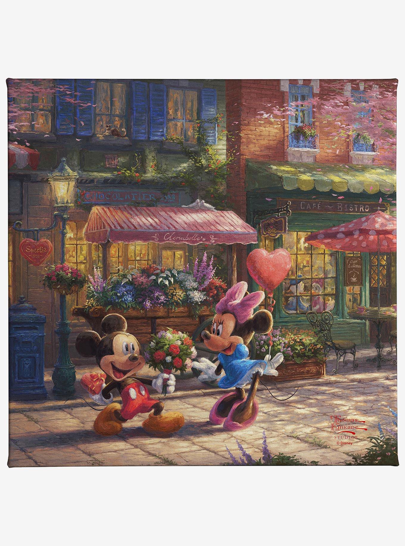Disney Mickey and Minnie Sweetheart Cafe Gallery Wrapped Canvas, , hi-res