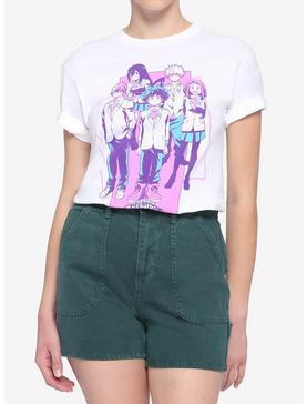 My Hero Academia Blue & Purple Group Boyfriend Fit Girls T-Shirt, , hi-res