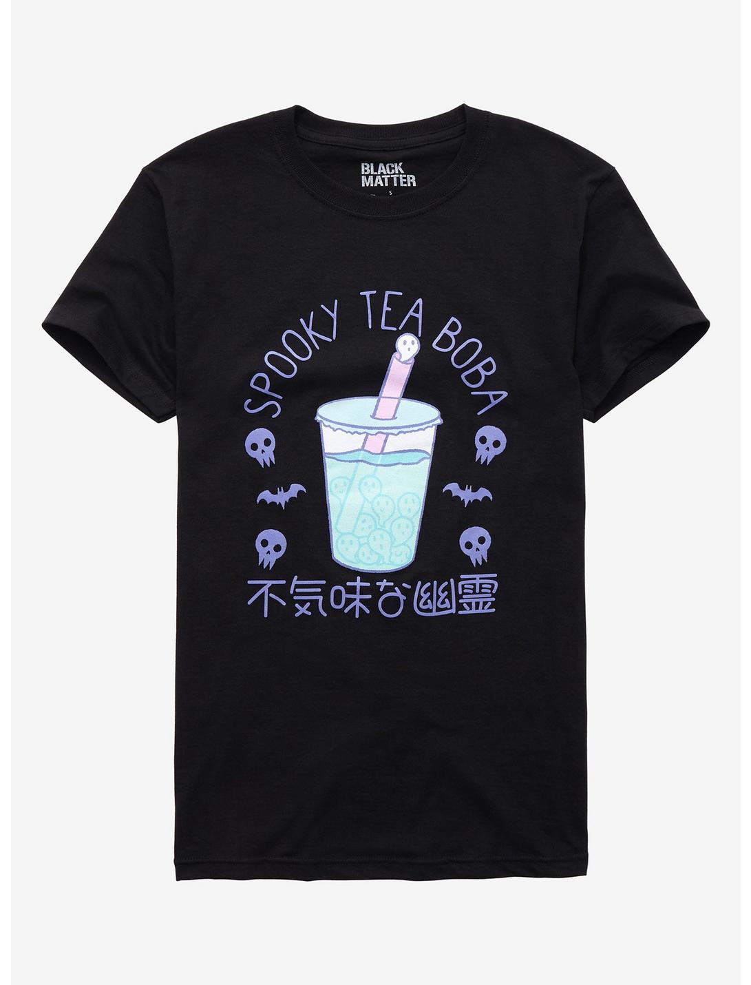 Spooky Tea Boba Boyfriend Fit Girls T-Shirt, MULTI, hi-res