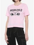 Moon Child Eyes Girls Crop T-Shirt, BLACK, hi-res