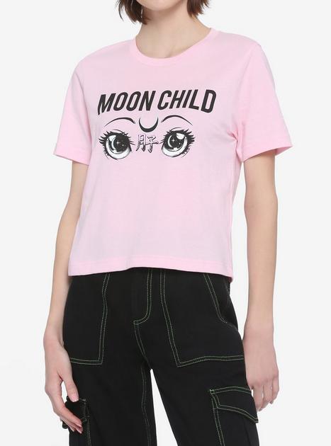 Moon Child Eyes Girls Crop T-Shirt | Hot Topic