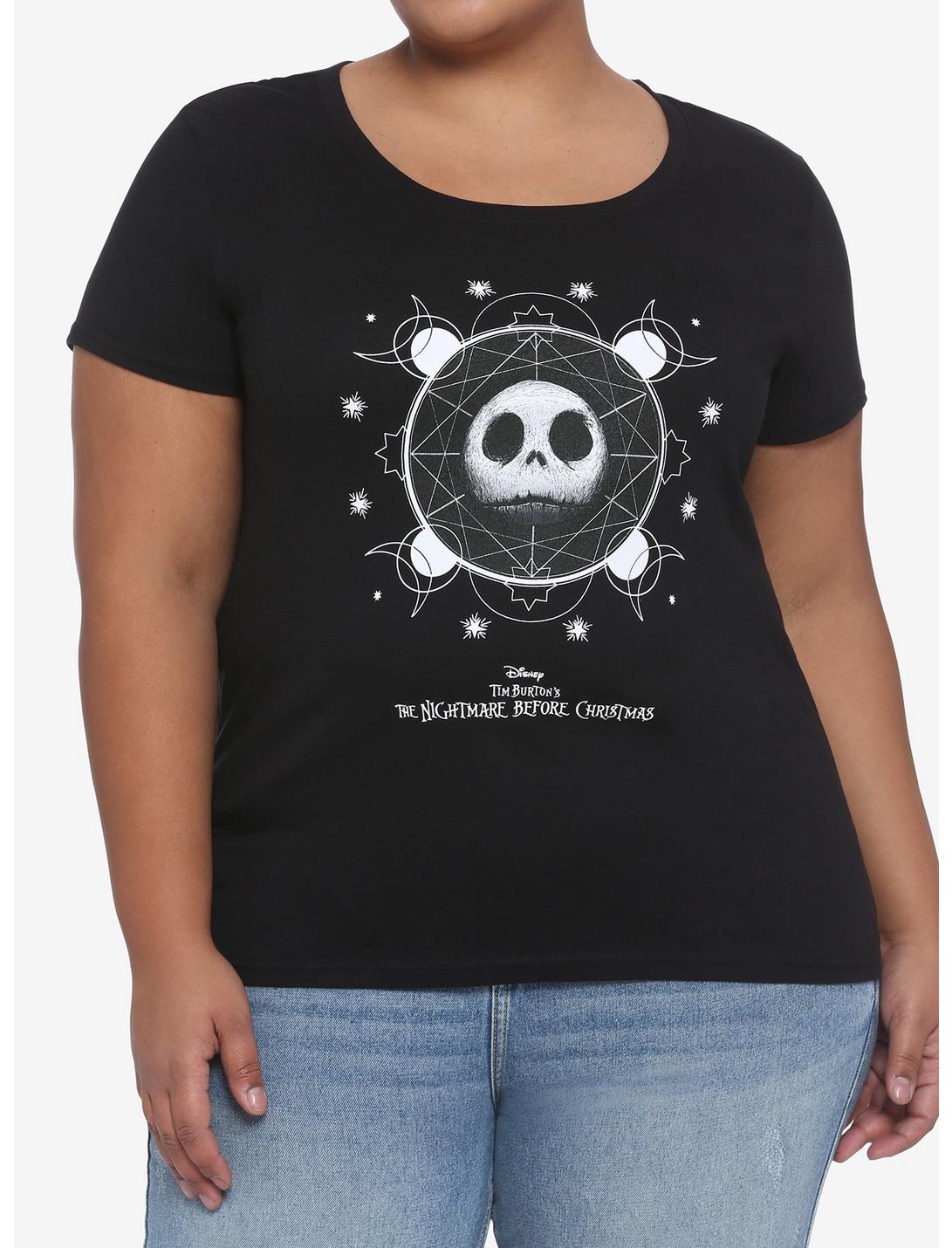 The Nightmare Before Christmas Celestial Jack Girls T-Shirt Plus Size, WHITE, hi-res