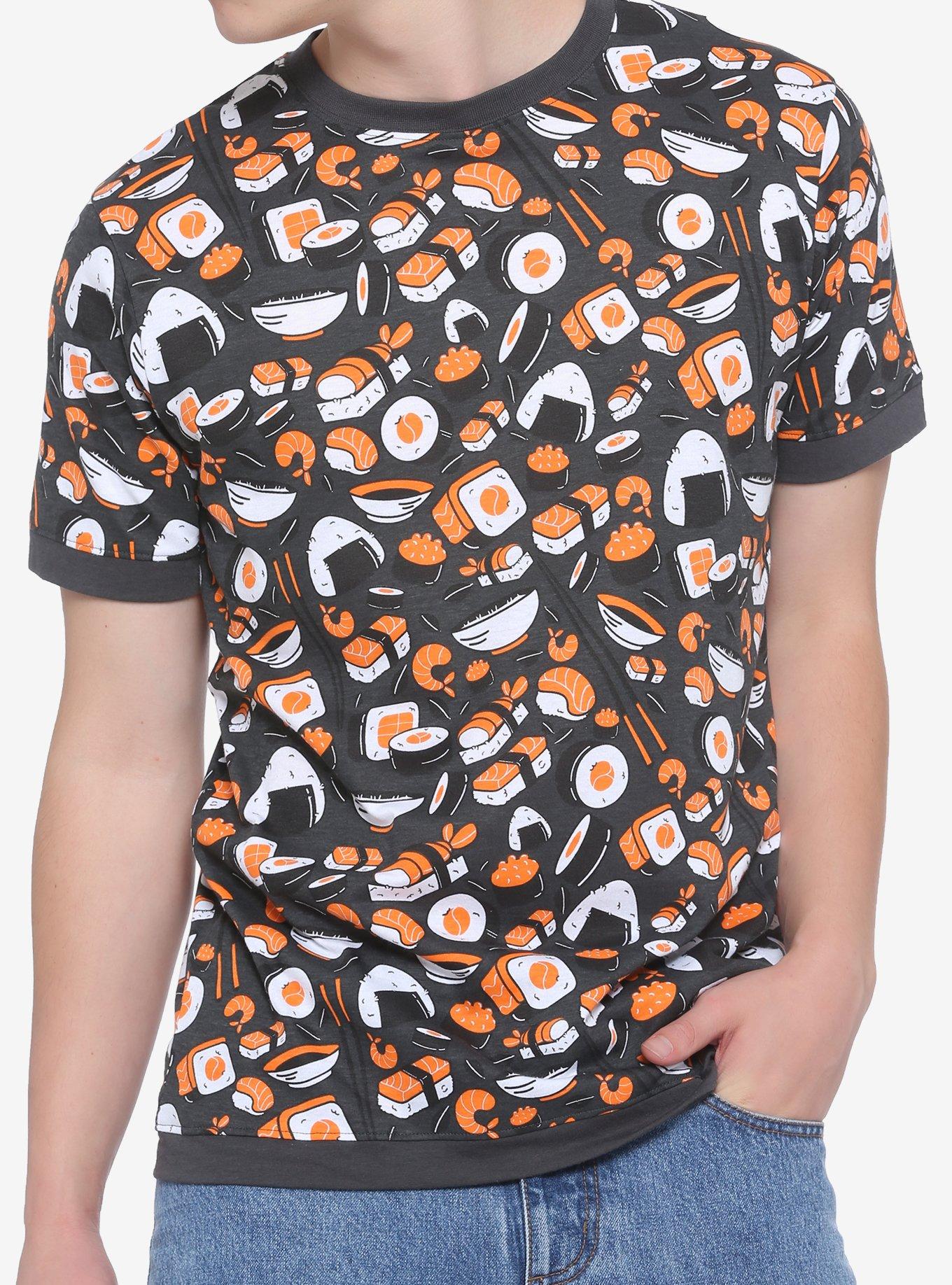 Sushi T-Shirt, BLACK, hi-res