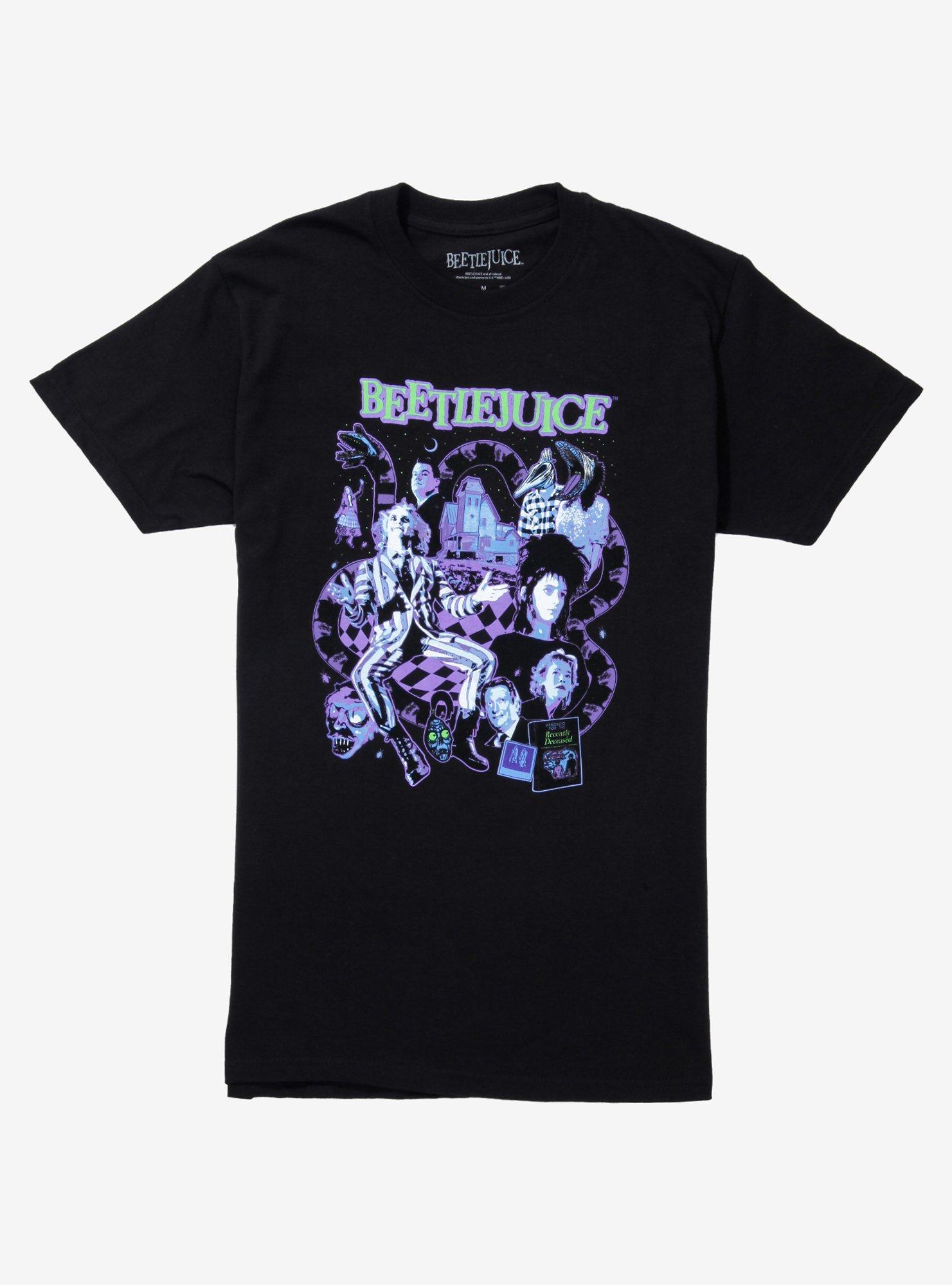Beetlejuice Purple Tonal Poster Girls T-Shirt | Hot Topic