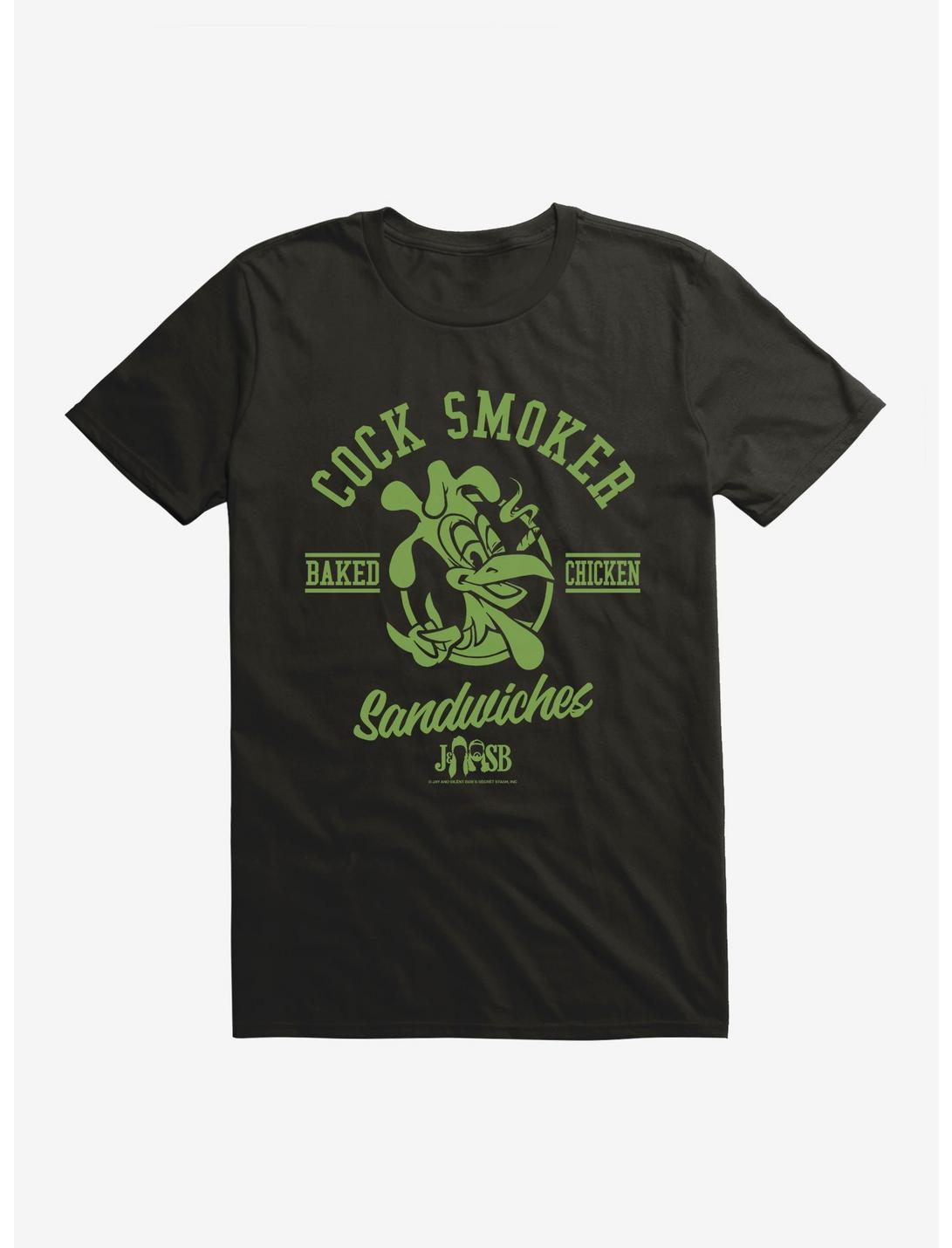 Jay And Silent Bob Cock Smoker Sandwiches T-Shirt, BLACK, hi-res