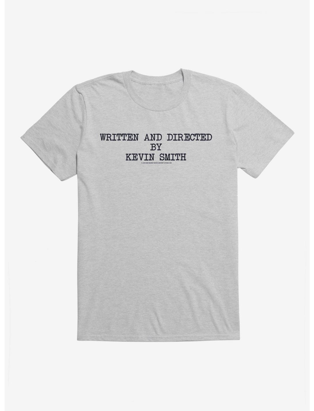 Jay And Silent Bob Written And Directed By Kevin Smith T-Shirt, HEATHER GREY, hi-res