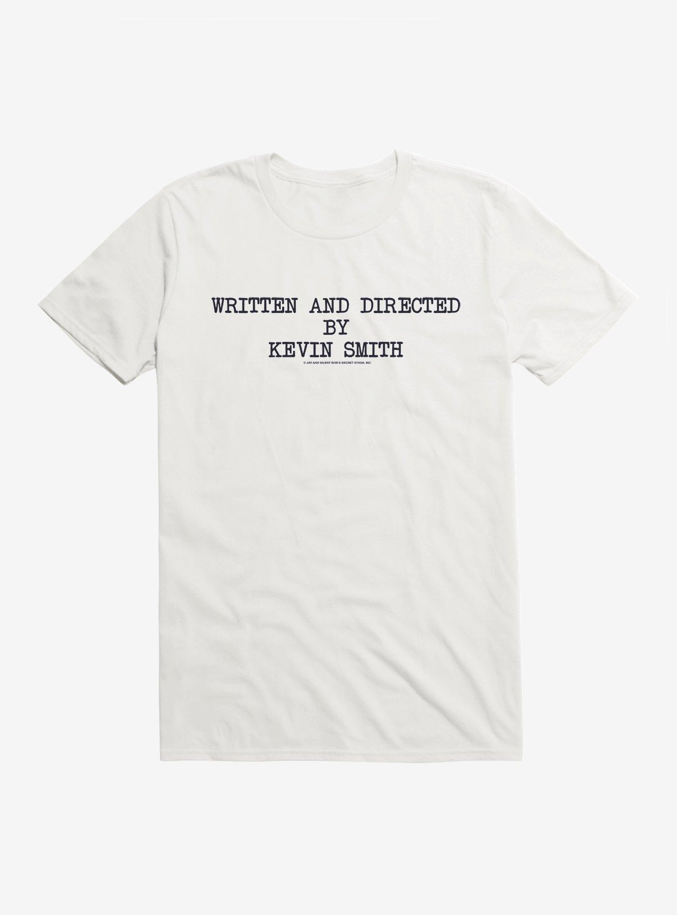 Jay And Silent Bob Written And Directed By Kevin Smith T-Shirt, WHITE, hi-res