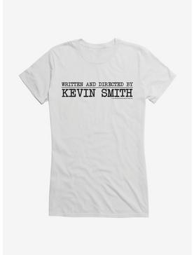 Jay And Silent Bob Written And Directed By Kevin Smith Girls T-Shirt, WHITE, hi-res