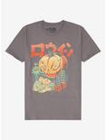 Pumpkin Attack Trick Or Treat T-Shirt By Ilustrata, CHARCOAL  GREY, hi-res