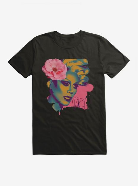 RuPaul Floral Portrait T-Shirt | Hot Topic