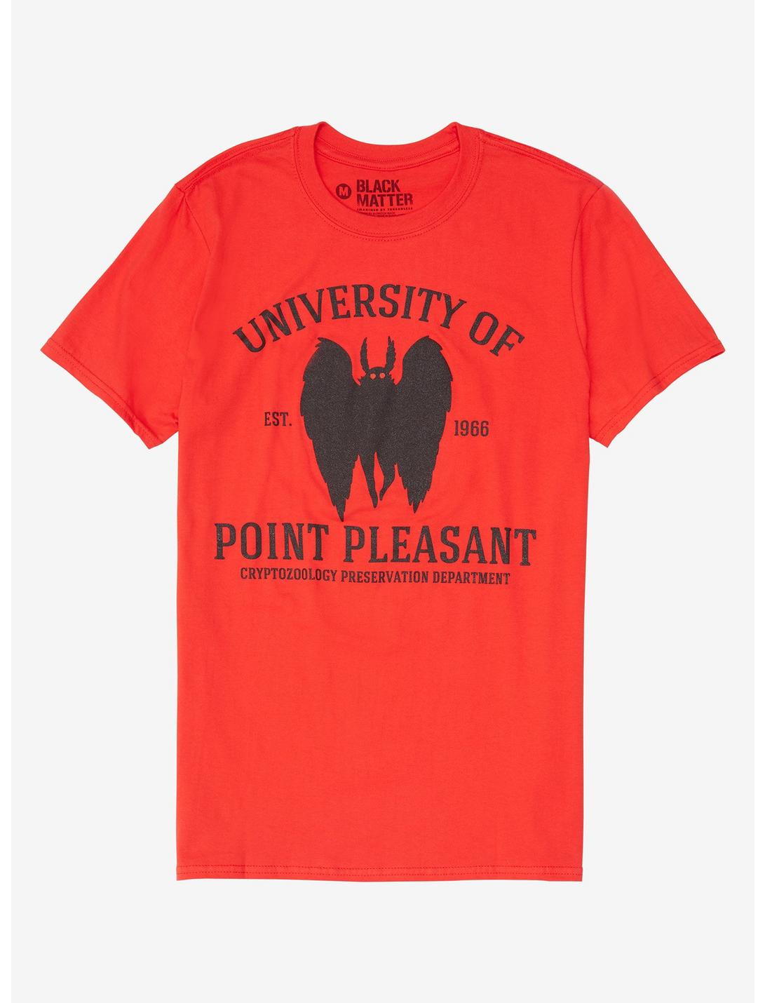 University Of Point Pleasant Mothman T-Shirt By Eldritch Rach, BLACK, hi-res