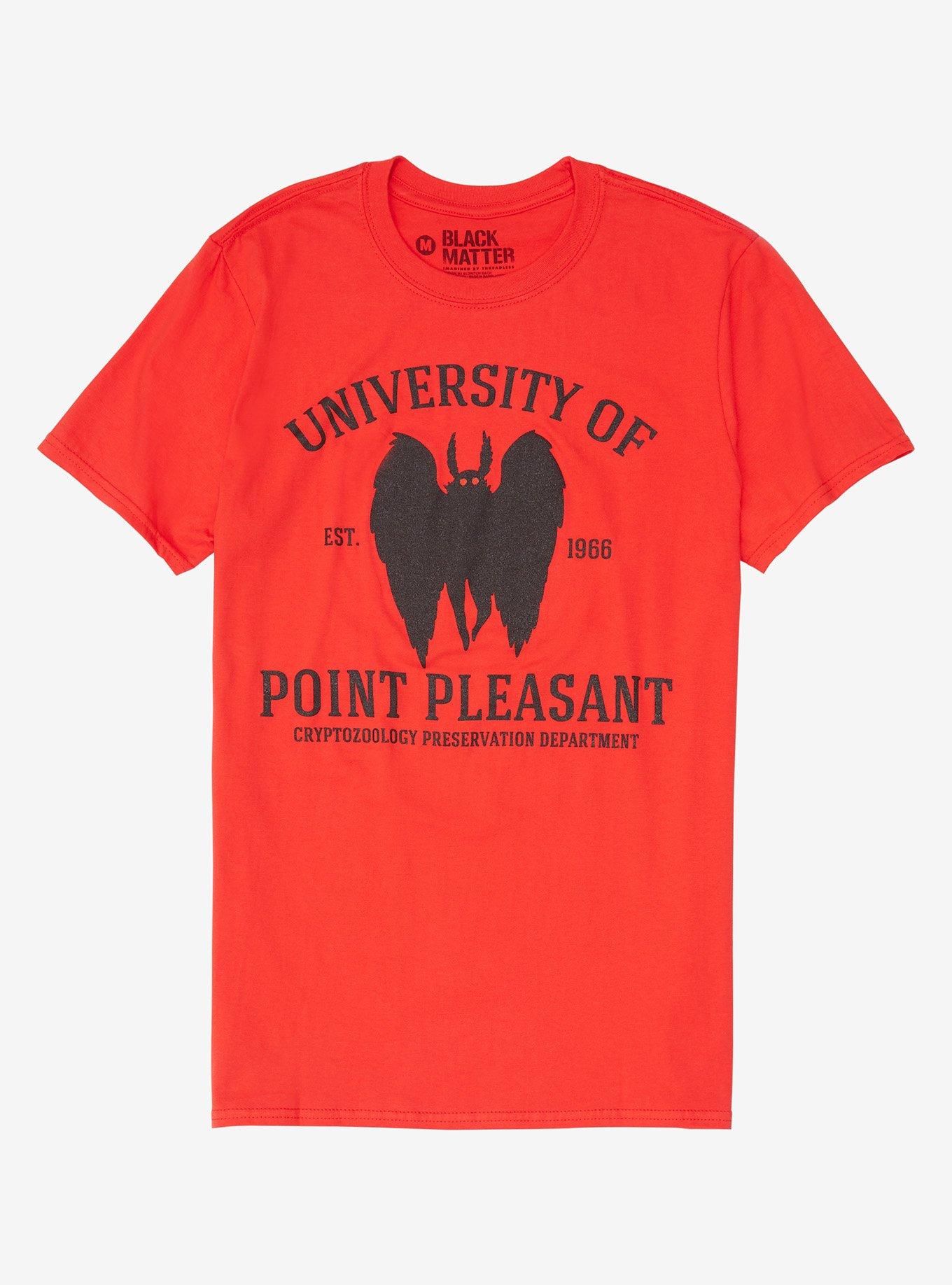 University Of Point Pleasant Mothman T-Shirt By Eldritch Rach, BLACK, hi-res