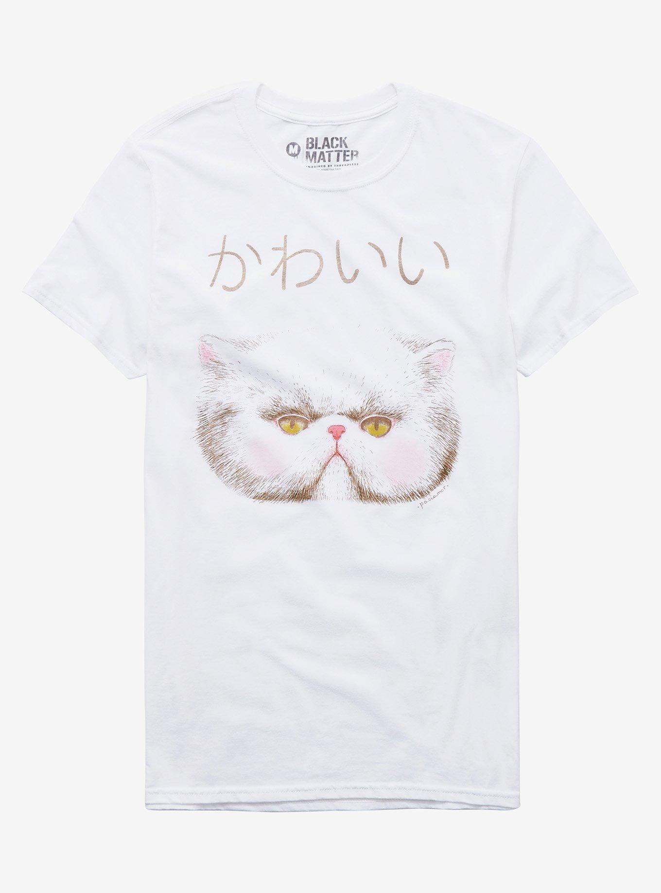 Kawaii Blush Persian Cat T-Shirt By Augustina Paci, MULTI, hi-res
