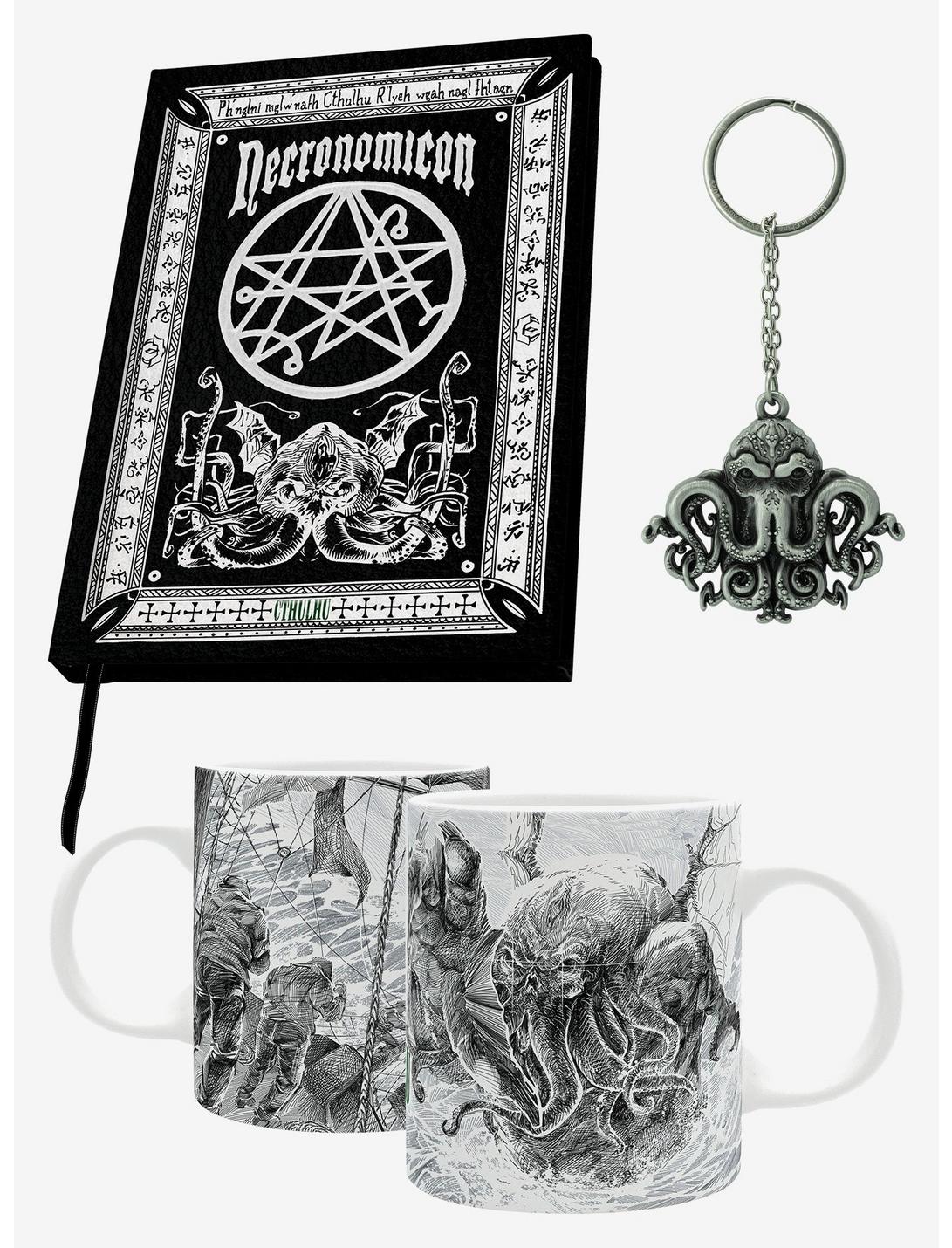 H.P. Lovecraft Cthulhu Journal Keychain And Mug 3-Piece Set, , hi-res