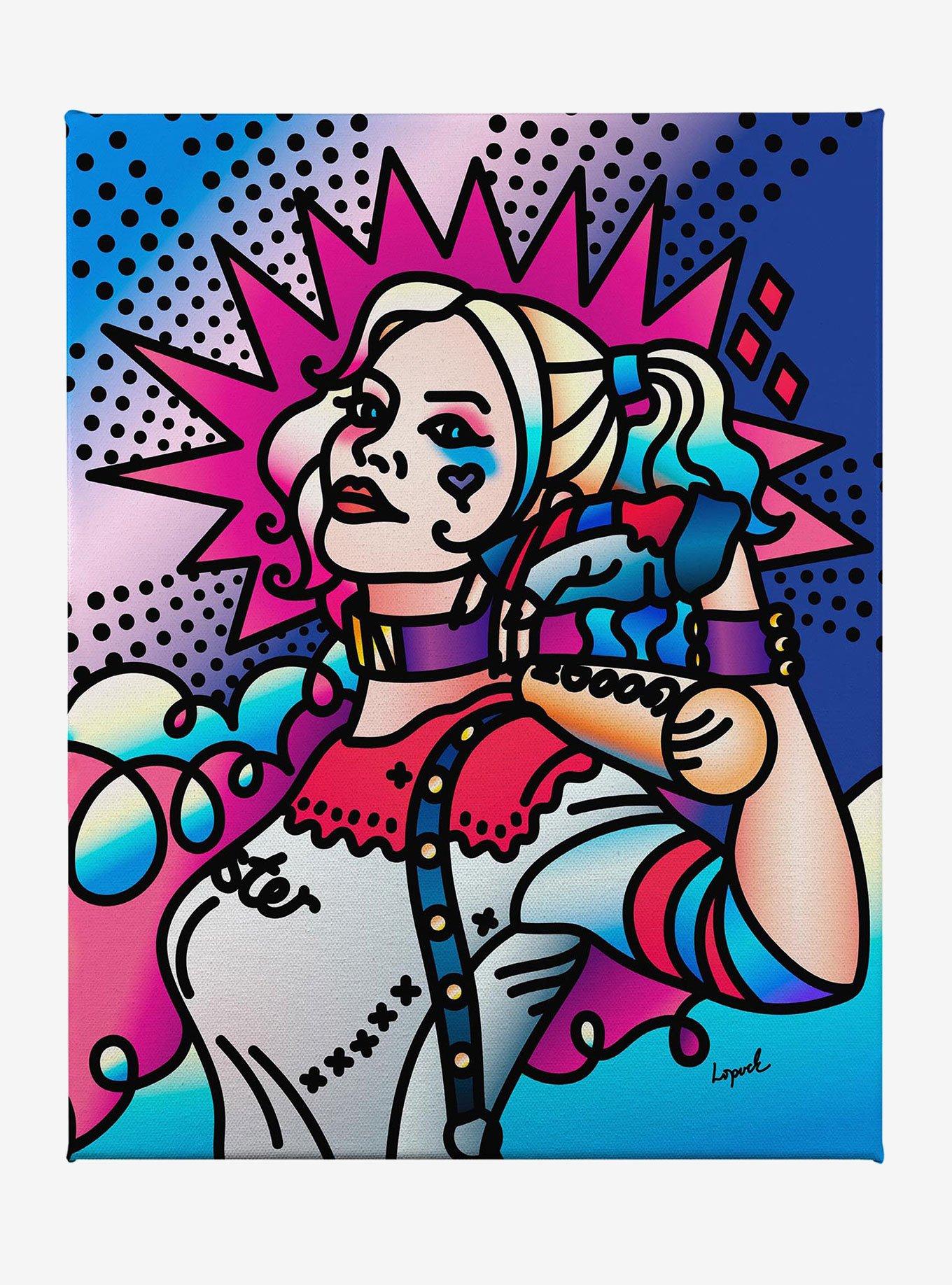 DC Comics Harley Quinn by Lisa Lopuck Gallery Wrapped Canvas, , hi-res