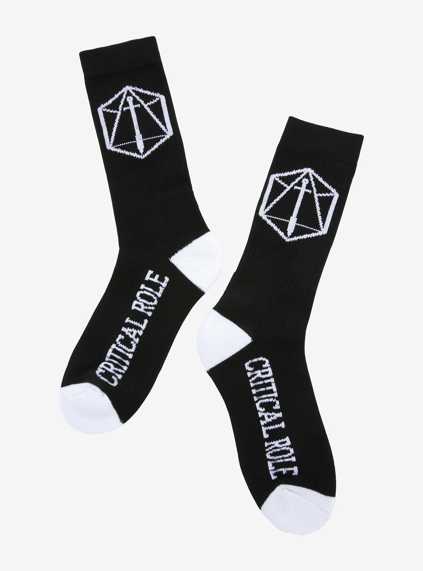 Critical Role Logo Crew Socks, , hi-res
