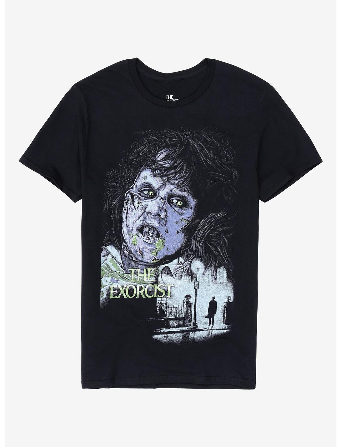 The Exorcist Regan Portrait T-Shirt, BLACK, hi-res