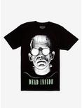 Universal Monsters Frankenstein Dead Inside T-Shirt, BLACK, hi-res