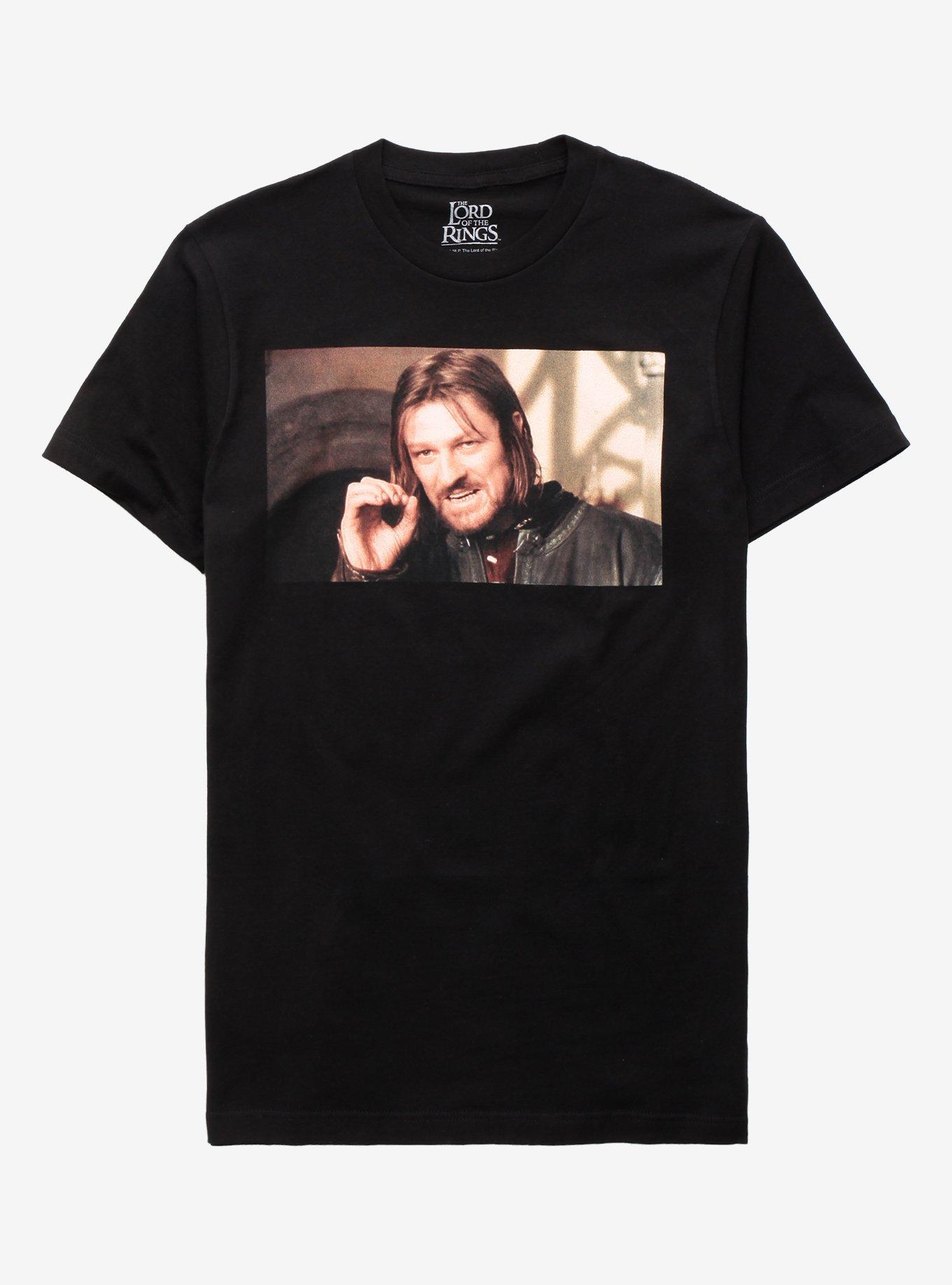 The Lord Of The Rings Boromir Meme T-Shirt, BLACK, hi-res