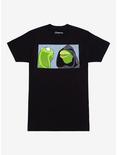 The Muppets Kermit The Frog Evil Kermit Meme T-Shirt, BLACK, hi-res