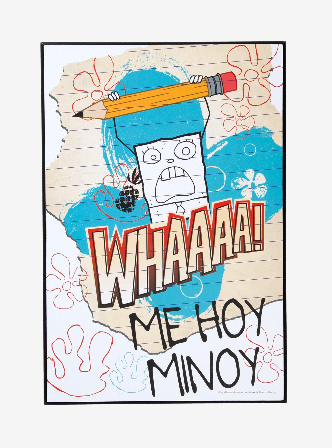 SpongeBob SquarePants DoodleBob Me Hoy Minoy Wood Wall Art, , hi-res