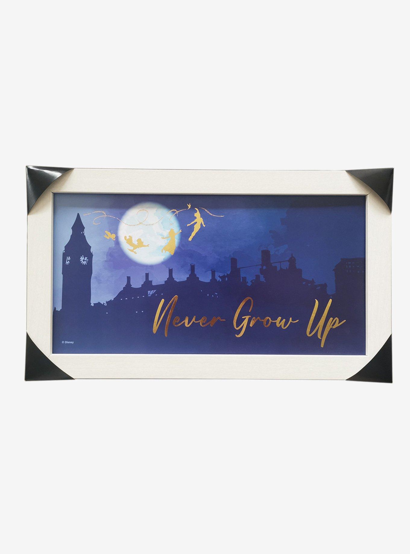 Disney Peter Pan Never Grow Up Wood Wall Art, , hi-res