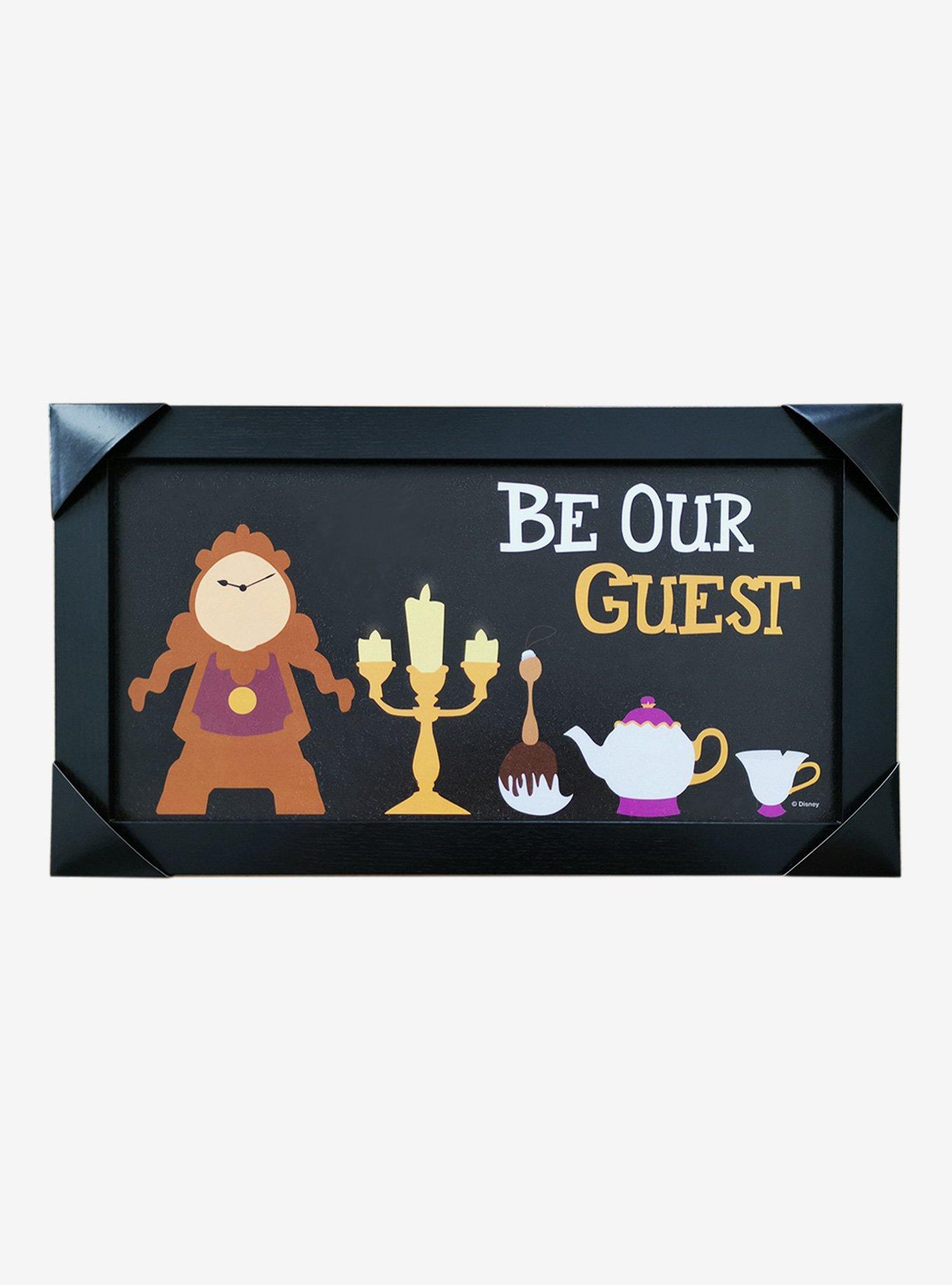 Disney Beauty And The Beast Be Our Guest Wood Wall Art