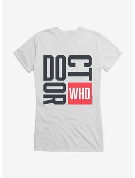 Doctor Who Red Box Font Girls T-Shirt, , hi-res