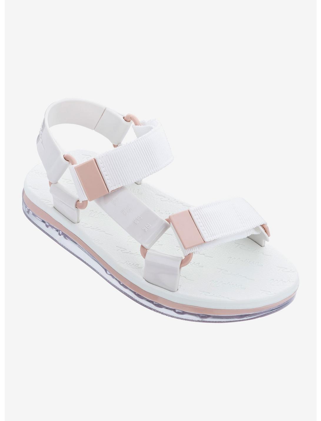 Melissa Papete + Rider Clear White Pink, WHITE, hi-res