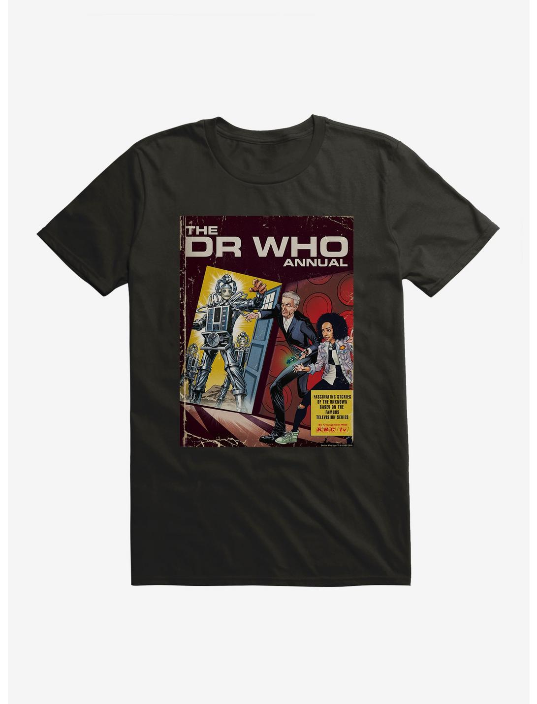 Doctor Who Cybermen Annual Comic Cover T-Shirt, BLACK, hi-res